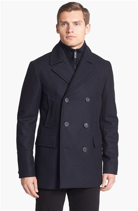 burberry london peacoat mens